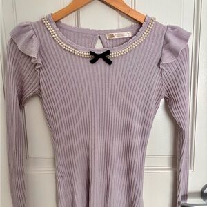 And Rouge Pastel Purple Top